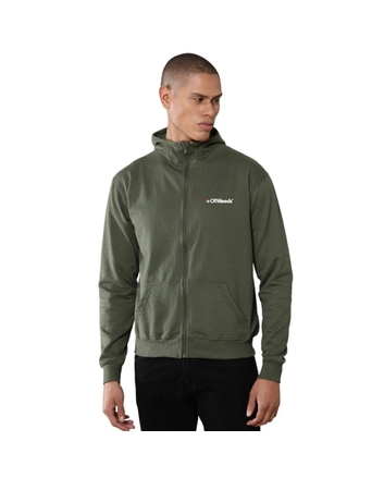 Greys&Blues Rocky Hoodie with Zip- Olive Green